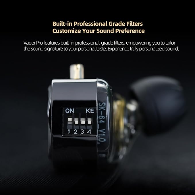 KZ Vader Pro in-Ear Monitors Gaming Earbuds, Triple Dynamic Driver IEM - Image 5