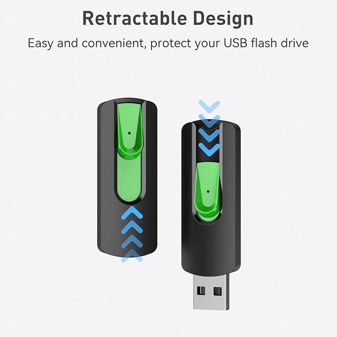 Aiibe 128GB Flash Drive 5 Pack 128GB USB Flash Drives Thumb Drive 128 GB USB - Image 3