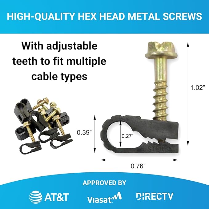 STEREN Coaxial Cable Clips - Image 2