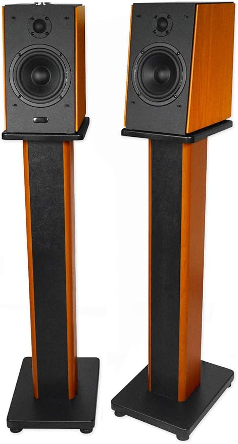 Rockville 28" 2-Tone Bookshelf Speaker Stands Surround Sound Home Theater - Image 6