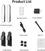 yAyusi Dual-lamp Video Conference Lighting, LED Streaming Light - Image 6