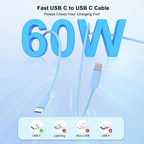 Matsusho iPhone 16 15 Charger Fast Charging 10 FT, 2 Pack 20W USB C Wall Charger - Image 5