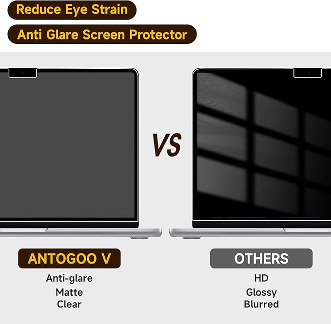 2 Pack Compatible with MacBook Air 15 Inch Screen Protector, Matte Anti Glare - Image 2