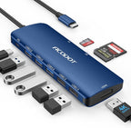 Acodot 9 in 1 USB C to 4K@60HZ HDMI Multiport Adapter, 3 USB 3.0 Ports by Acodot