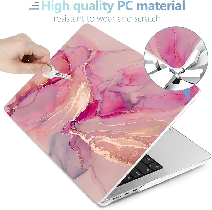 MEEgoodo Case for MacBook Air M4/M3/M2 13.6 inch 2025 2024 2022, Fit Model - Image 4