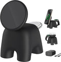 2025 Magnetic Wireless Charging Station, 15W Mag-Safe Charger Stand by AOK-AOK