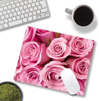 IMAYONDIA Pink Rose Mouse Pad, Waterproof Non-Slip Rubber Base Mouse Pad - Image 3