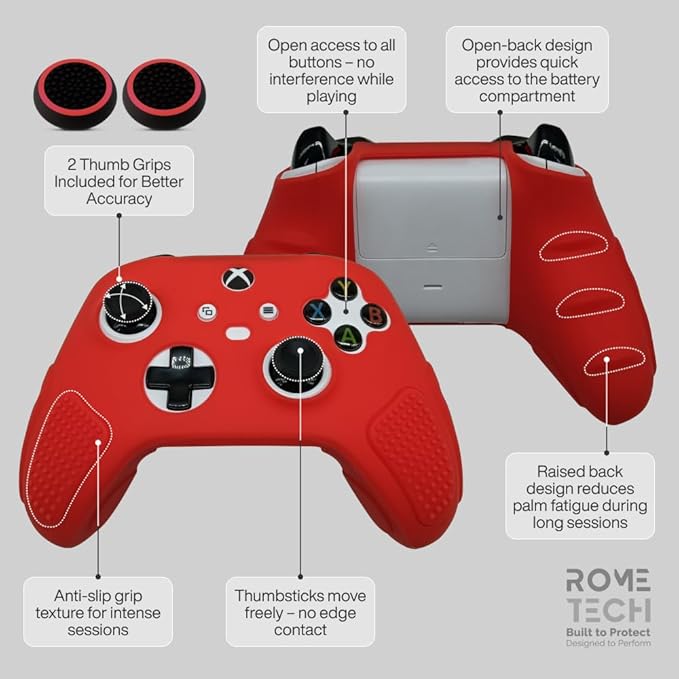 for Xbox Controller Series X/S Silicone Protective Cover, Soft Skin Xbox - Image 4