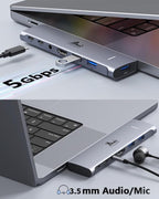 USB C Hub Adapter for MacBook Pro/Air M1M2M3 2022 2021 2020 13"15"16", 100W - Image 5