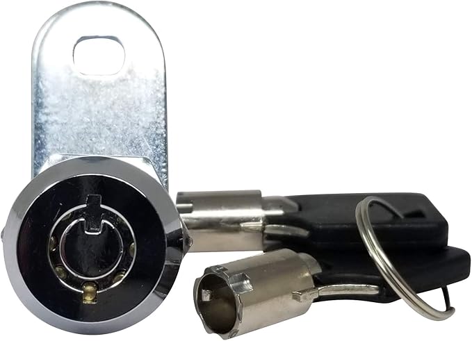 Admiral Locks Tubular Cam Lock, Keyed Alike Removable Key RV Compartment - Image 4