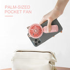 QearFun Handheld Lanyard Fan Portable, Mini Hand Held Fan - Image 5