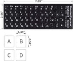 2PCS Russian Keyboard Stickers, Russian-Englsih Keyboard Letters Replacement - Image 6