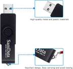 SamData USB Flash Drive 8GB 3 Pack USB 2.0 Thumb Drive Swivel Memory Stick Data - Image 4