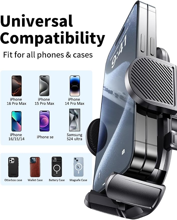 Nycetek 2025 Upgraded Car Vent Phone Mount 360° Rotation, Universal Cellphone - Image 5