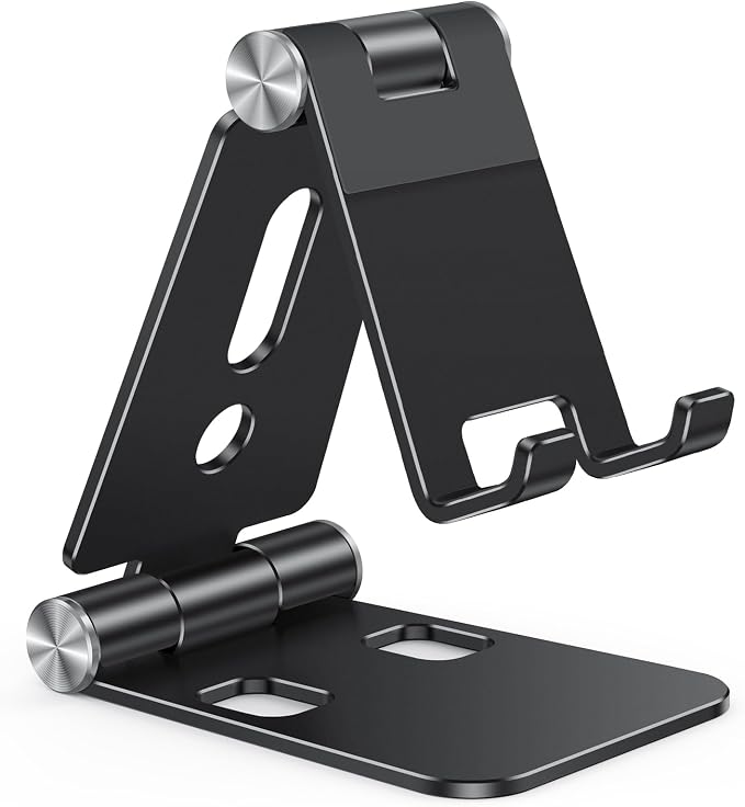 OMOTON Foldable Cell Phone Stand, C4 Portable Aluminum Phone Holder, Adjustable by OMOTON