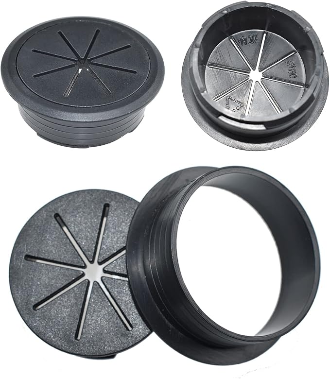 Aifeier ET 2PCS Desk Grommet 2 Inch/50mm Rubber Cable Wire Grommet Cable Hole - Image 2