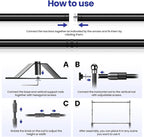 Jiang&Rong 10x8ft Photo Backdrop Stand Kit - Image 4