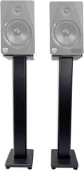 Rockville Pair RHTSB 36 Inch Bookshelf Speaker Stands, High-Performance Wood by Rockville