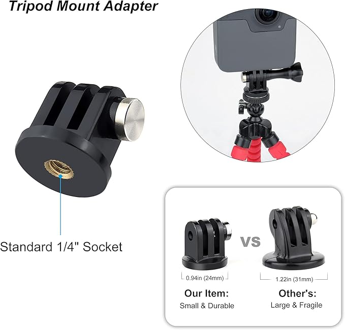SOONSUN Tripod Mount Kit with 1/4"-20 Conversion Adapter and Cold Shoe Mount - Image 5