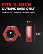 Mikolo Barbell Clamps, 2-Inch Olympic Barbell Clips - Image 7