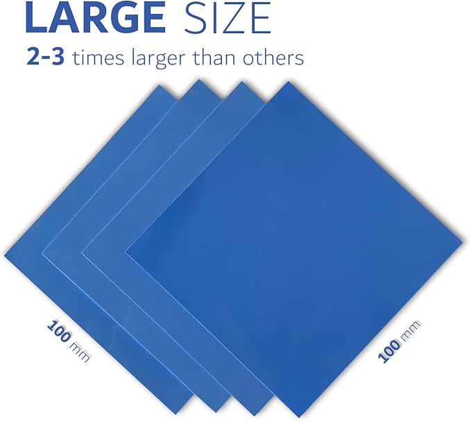 4 Pack Thermal Pad, 100 x 100 mm x 0.5 mm + 1 mm + 1.5 mm + 2 mm Silicone - Image 5