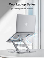 Laptop Stand for Desk, 360 Rotating Base Aluminum Computer Stand Ergonomic - Image 5