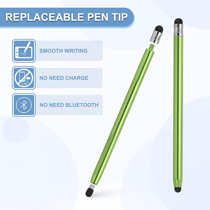 PATIKIL 5 Pcs Stylus Pens for Touch Screens, 2 in 1 High Sensitivity Universal - Image 4