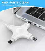 CODOGOY iPhone Cleaning Kit Port Cleaner Repair & Restore Tool Soft Brush - Image 5