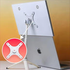 Kado Portable Monitor Mounting Adapter Bracket Plate White, 1/4" Screw Hole to - Image 2