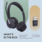Yealink WH64 Hybrid with DECT Dongle, 492ft Range, 32 Talk Time Bluetooth - Image 8