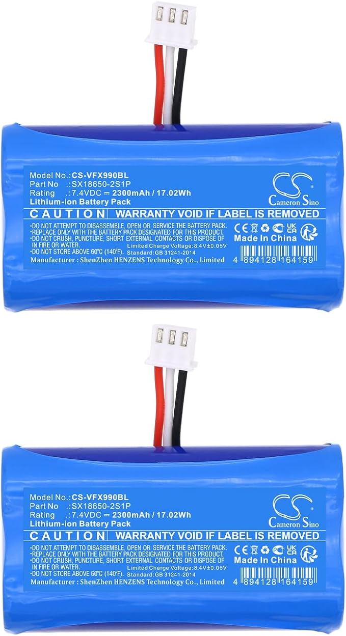 Cameron Sino Replacement for Ver'ifone X970 X990 Battery, fits SX18650-2S1P by CS%C2%A0Cameron%C2%A0Sino