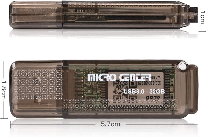 INLAND Micro Center SuperSpeed 5 Pack 32GB USB 3.0 Flash Drive Gum Size Memory - Image 6
