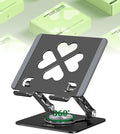 Tablet Stand for iPad, 360° Rotating Aluminum Desktop Holder – Adjustable & by Axbima