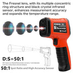 50:1 Infrared Thermometer Gun, -58°F to 2732°F Non-Contact Laser Temperature Gun - Image 6