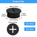 Desk Grommet, 1 in 25 mm Silicone Rubber Grommets, Flexible Wall Cord Pass - Image 9