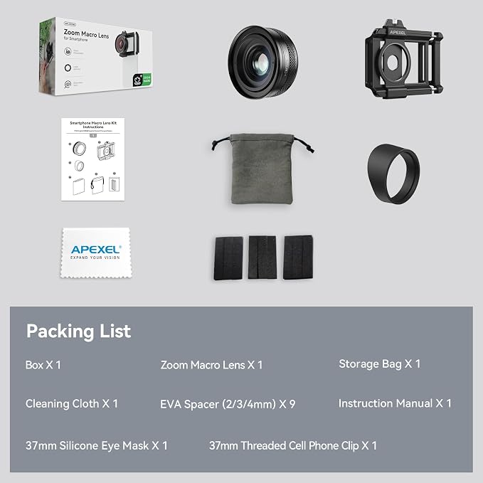 Macro Lens Kit for Smartphone, 10-20X Micro Phone Lens - Image 8