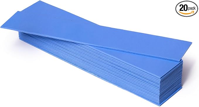 Aairhut 20 Pieces 120 x 20 x 1 mm Thermal Pads, 6 W/m.K Conductive Silicone Pad by Aairhut