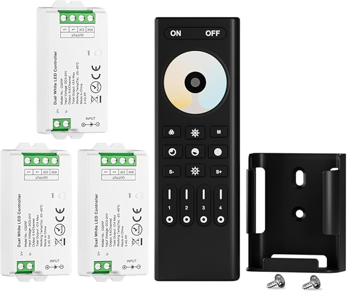 BTF-LIGHTING RF 2.4GHz Wireless Remote RC02RFB &3PCS C02RF Tuya Controller Kit by BTF-LIGHTING