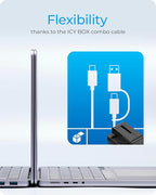 M.2 NVMe & SATA SSD/HDD Hard Drive Docking Station, ICY BOX USB-C 10Gbps M.2 - Image 5