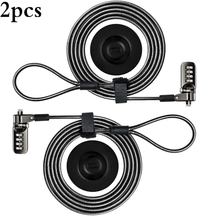 I3C Laptop Cable Lock 4 Digital Combination Lock Security Computer Cable Lock - Image 8
