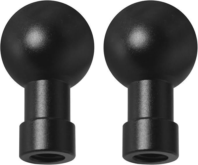 2PCS Ball Head to 1/4 Female Photo Bracket Conversion Accessories Aluminium by LUORNG