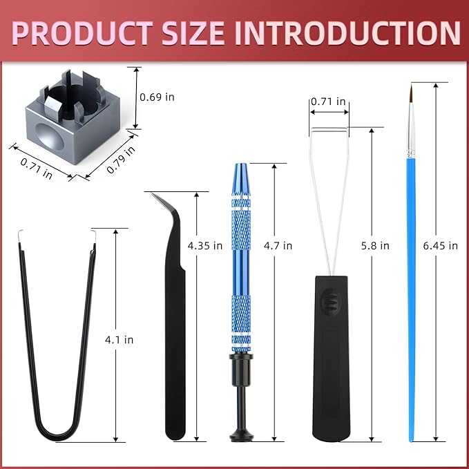RUNJRX Keyboard Lube Kit with Switch Opener, Keycap Puller, Switch Puller - Image 2