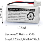 XUNTU BT162342/BT262342 2.4V 600mAh Ni-MH Cordless Phone Battery Pack - Image 3