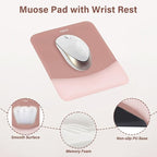 MOSISO Wrist Rest Support for Mouse Pad&Keyboard Set, Rectangular Ergonomic - Image 3