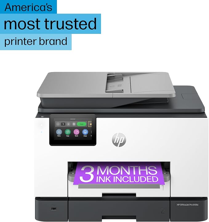 HP OfficeJet Pro 9135e All-in-One Printer, Printer-for-Small Medium Business - Image 3