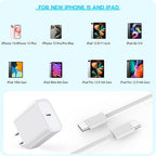 10FT Woven Cable for Apple 16 15, 60W 10Foot USB C to Type C Braided Charger - Image 3