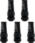 LeMotech 5Pcs NPT 1" IP68 Waterproof Cable Gland Flex Spiral Strain Relief by LeMotech