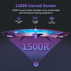 Z-Edge 27 inch Curved Gaming Monitor, FHD 1080P 200Hz 165Hz 144Hz Curved 1500R - Image 5