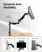 ErGear Single Monitor Arm, Adjustable Desk Gaming Monitor Mount - Image 4