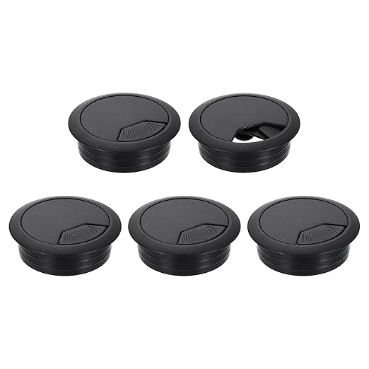uxcell 5 Pcs 50mm Desk Grommet, Plastic Cable Hole Cover, Wire Cord Cable by uxcell